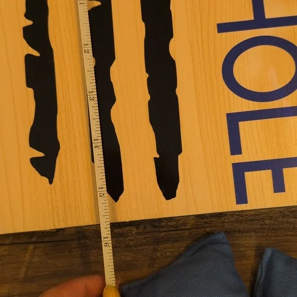 Travel Cornhole Game Set with Blue and Red Bean Bags - Picture 4 of 15